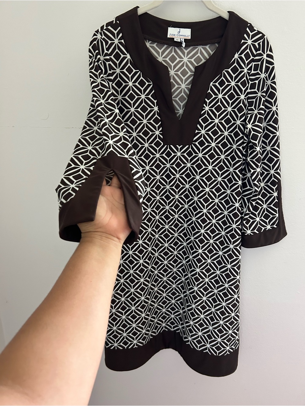 Jude Connally Midi dress Size S striped Summer Vacation Resort Pool Old money - Picture 3 of 12